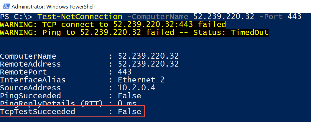 SSMS - Azure Storage Error - A Connection Attempt Failed Because the Connected Party did not Properly Respond After a Period of Time az-storage-err-02 