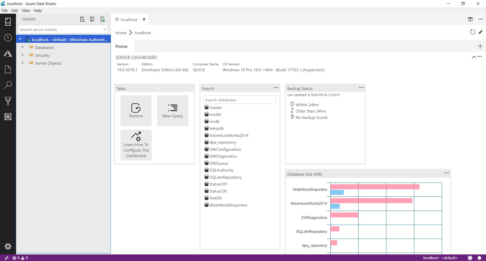 SQL SERVER - Getting Started with Azure Data Studio azuredatastudio10 