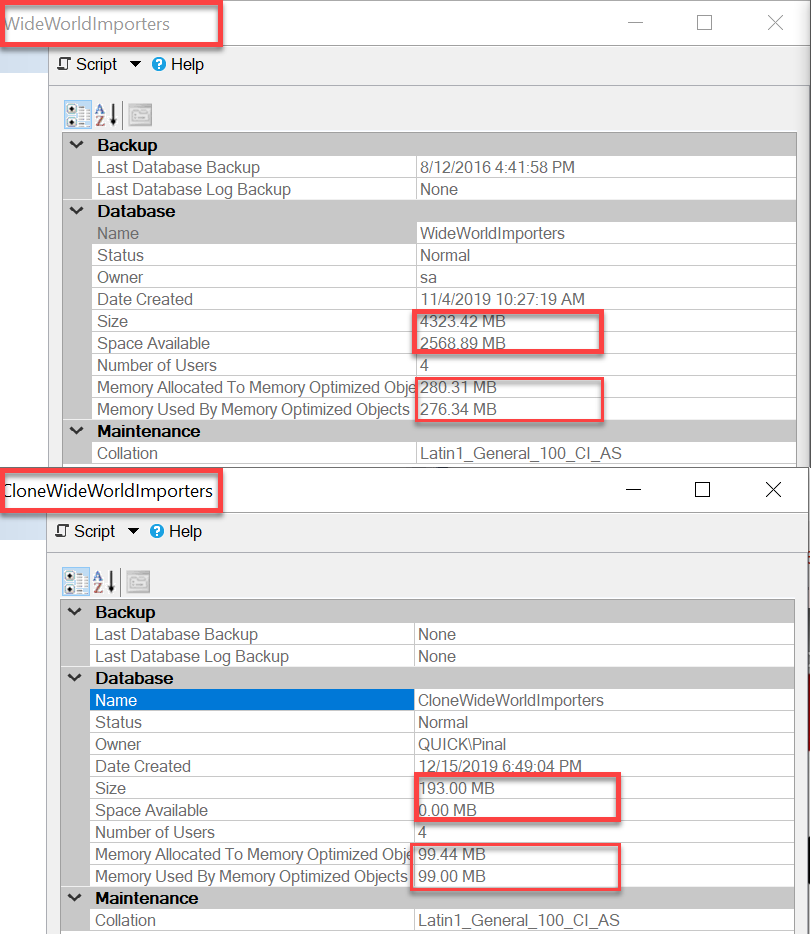 SQL SERVER - Clone Database Using DBCC CLONEDATABASE clonedatabase1 