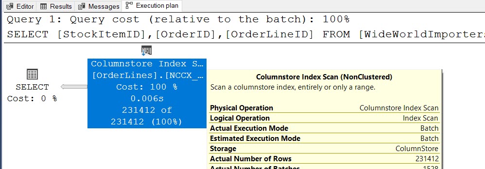 SQL SERVER - ColumnStore Indexes Without Aggregation columnstoreindexexe 
