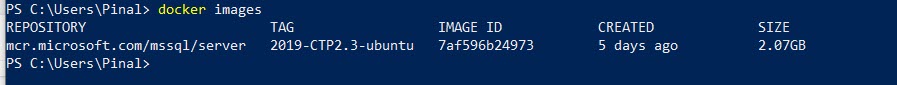 SQL SERVER - How to Get Started with Docker Containers with Latest SQL Server? docker6 