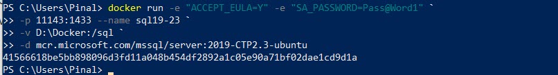 SQL SERVER - How to Get Started with Docker Containers with Latest SQL Server? docker7 
