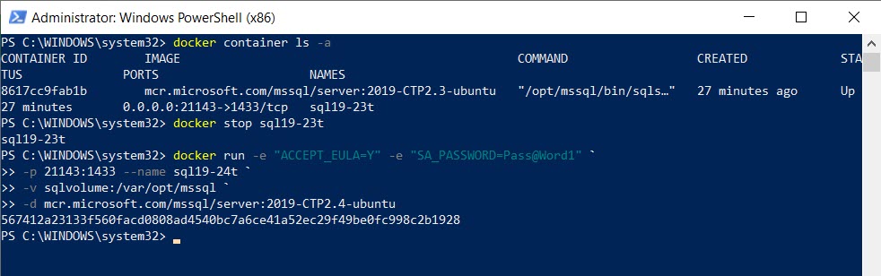 SQL SERVER - Docker Volume and Persistent Storage dockervolume7 