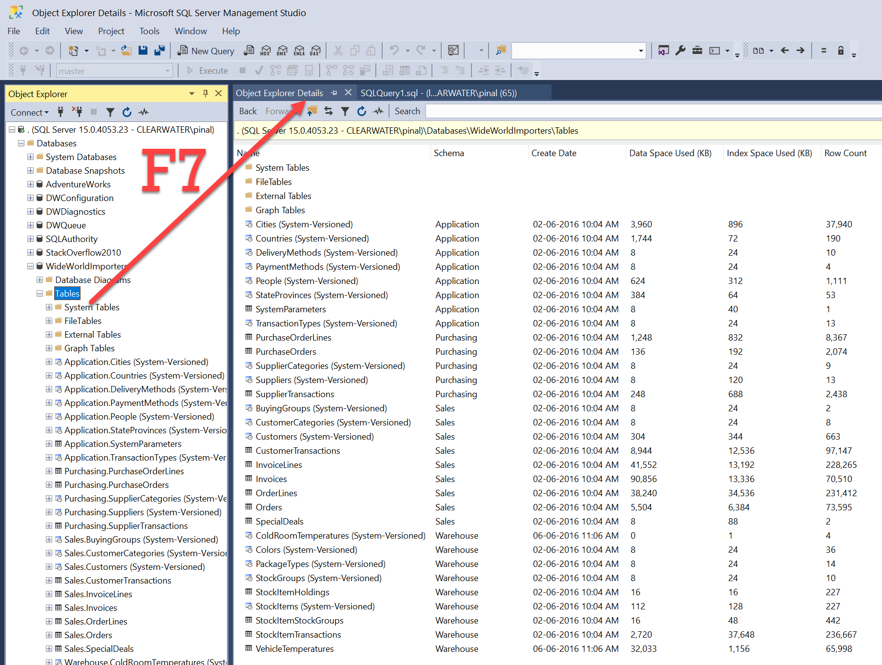 How to Get Rowcount of Every Table in SSMS? - Interview Question of the Week #288 getrowcount1 