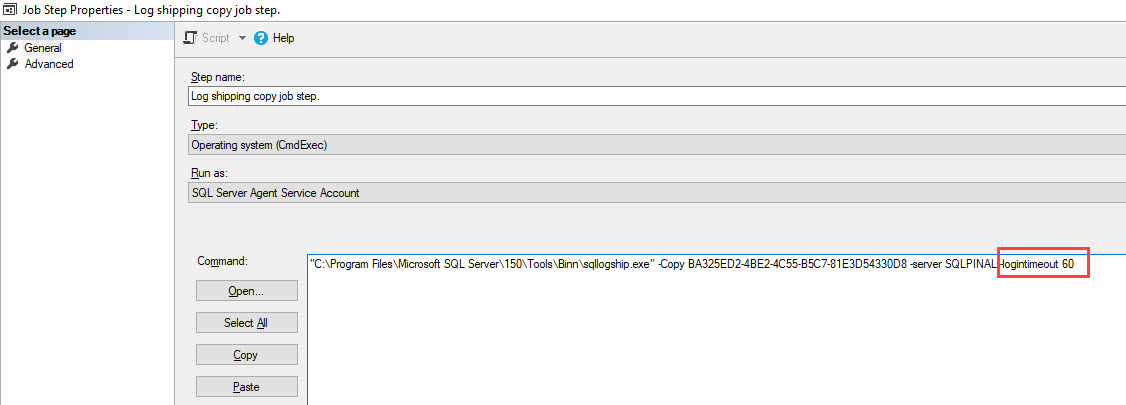 SQL SERVER - Log Shipping Job Error: Failed to Connect to Server ls-timeout-01 