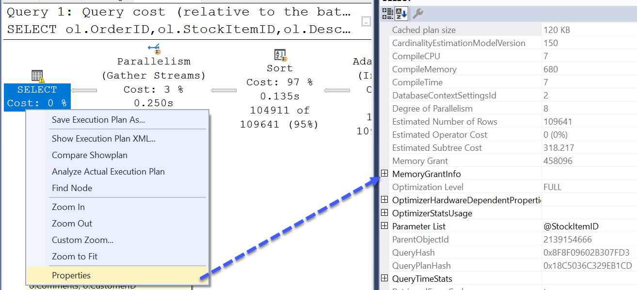 SQL SERVER - Memory Grant Feedback - MemoryGrantInfo and IsMemoryGrantFeedbackAdjusted memorygrant 