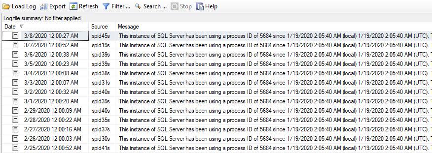 SQL SERVER - Msg 17177 - This Instance of SQL Server Has Been Using a Process ID of %s since %s (local) %s (UTC) mid-message-01 