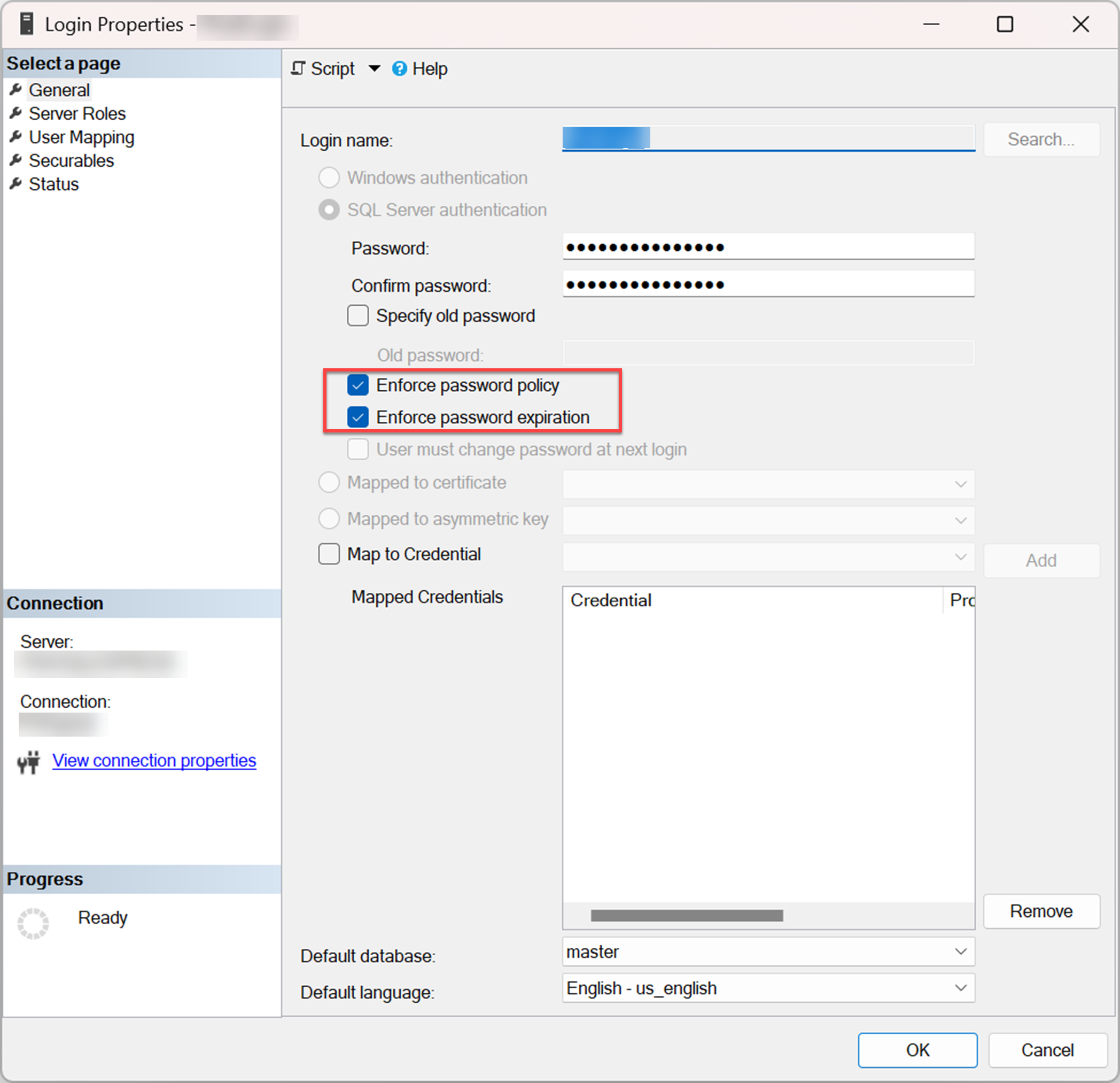 SQL SERVER - Setting up a Robust Password Policy password1 