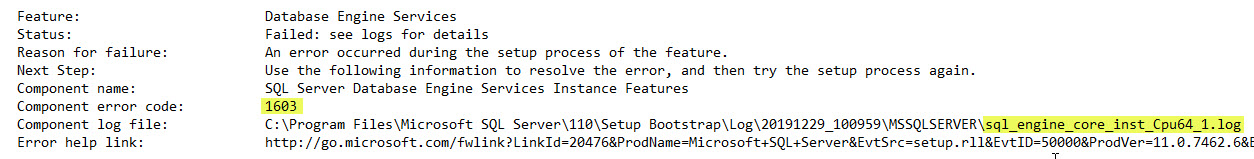 SQL SERVER - Patch Failure - Disk Full: There is Not Enough Disk Space On the Volume patch-disk-full-01 