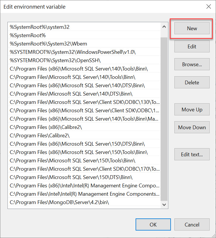 SQL SERVER - Add Folder Paths to the Windows Path Variable for Easy Access path5 