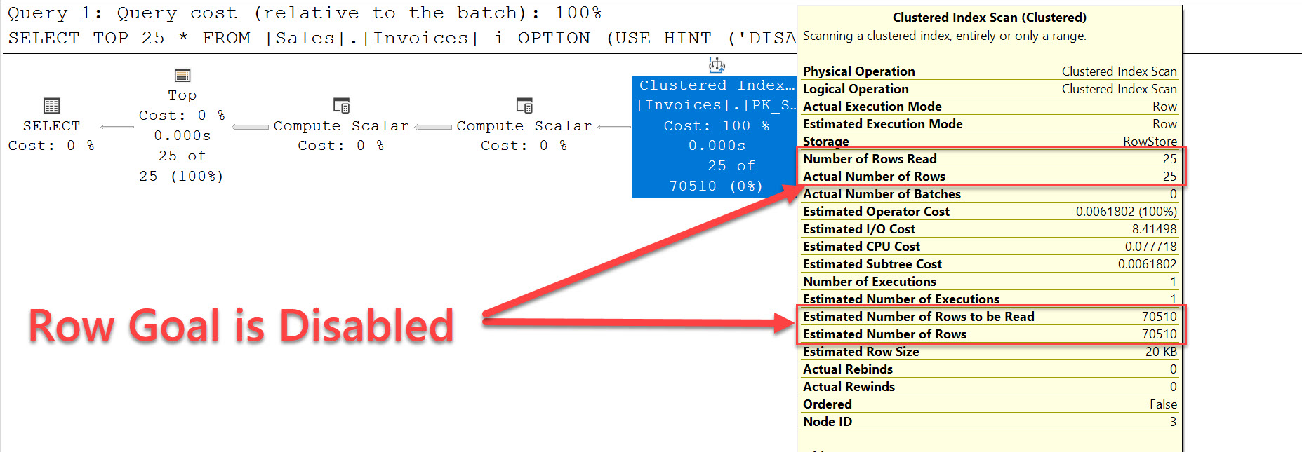 SQL SERVER - Row Goal and Performance rowgoal2 SQL SERVER - Row Goal and Performance rowgoal2