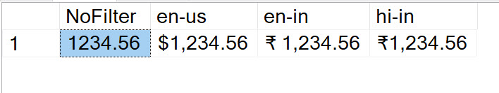 SQL SERVER - Display Rupee Symbol in SSMS rupee1 