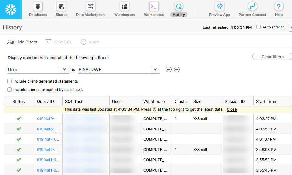 Snowflake - Query Result from Cache or Disk snowflake-cache0 