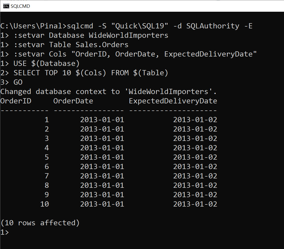 SQL SERVER Management Studio and SQLCMD Mode sqlcmdmode1 