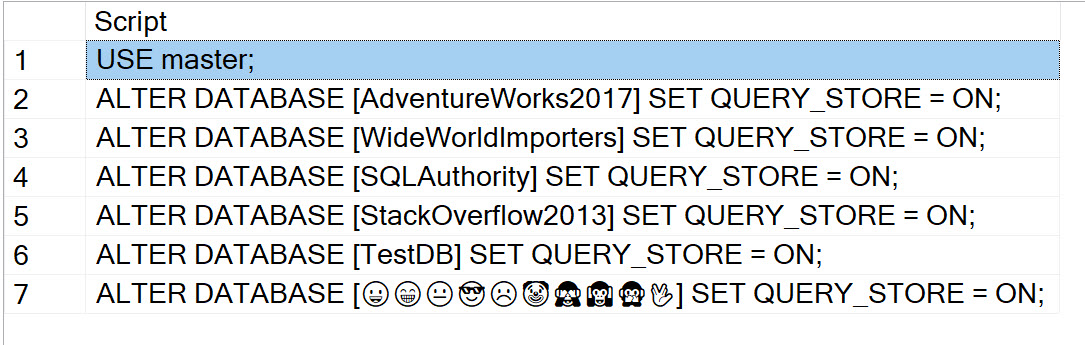 SQL SERVER - Turning OFF or ON Query Store for All the Database turningoff2 