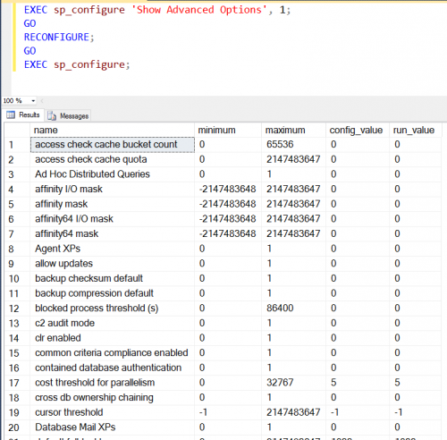 SQL SERVER - Check Advanced Server Configuration sp_configure-500x492 