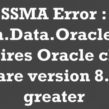 ssma error