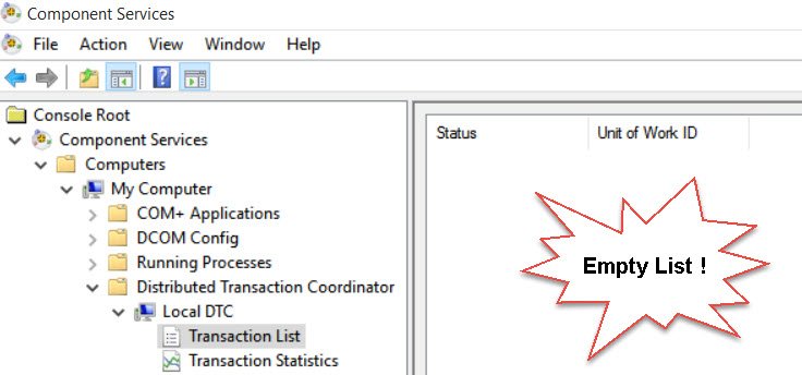 SQL SERVER - Detected a DTC/KTM in-doubt Transaction with UOW DTC-Suspect 