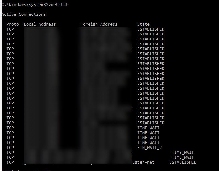 SQL SERVER - TCP Provider - An Operation On a Socket Could Not be Performed Because the System Lacked Sufficient Buffer Space or Because a Queue was Full tcp-wait-01 