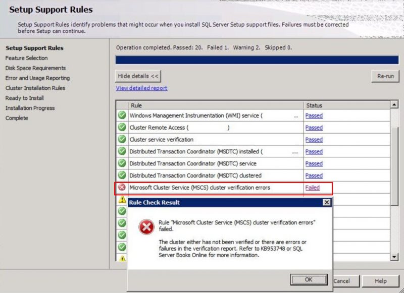SQL SERVER - Install Error: Microsoft Cluster Service (MSCS) Cluster Verification Errors - Part 2 clus-facet-p2-01-800x581 