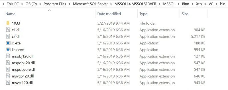 SQL SERVER - Natively Compiled Stored Procedures and Location of Compiler compiled-800x318 