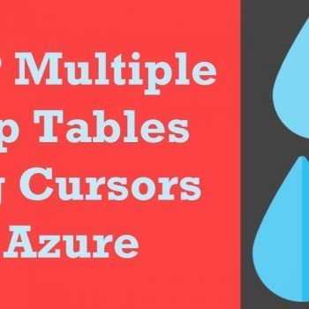 Temp Tables