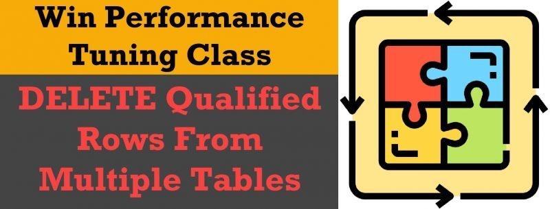 Puzzle - DELETE Qualified Rows From Multiple Tables - Win USD 1000 Worth Class del-puz0-800x305 