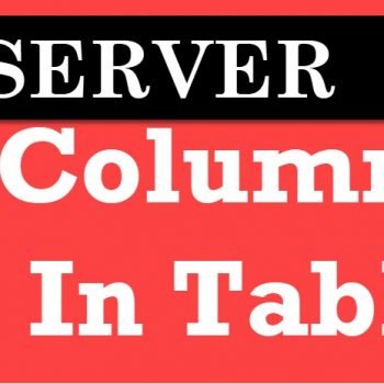 Swap Columns