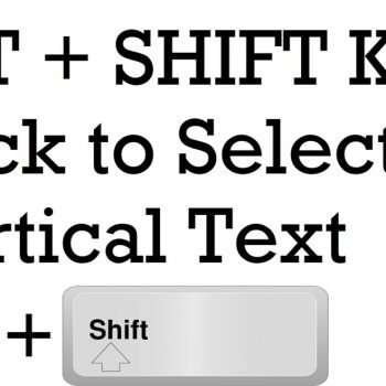 vertical text
