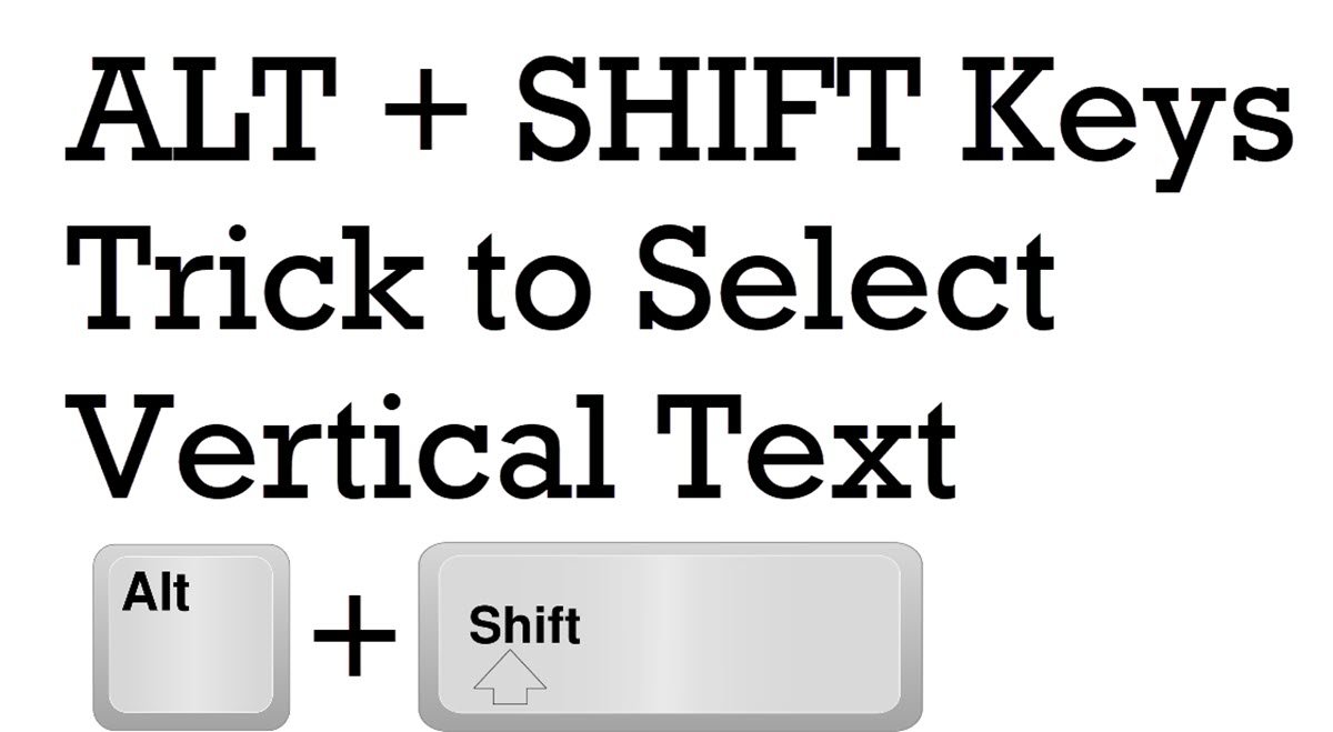 vertical text