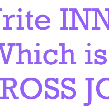 cross join
