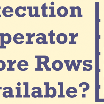 Execution Plan Operator