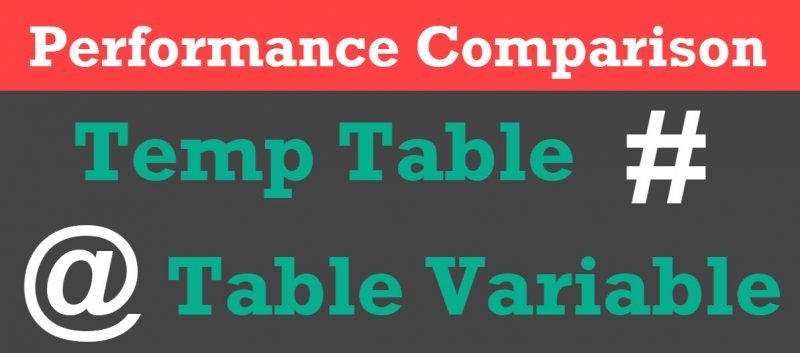 SQL SERVER - Temp Table vs Table Variable - Cardinality Estimation CarnalityEstimation-800x353 