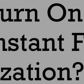 file initialization