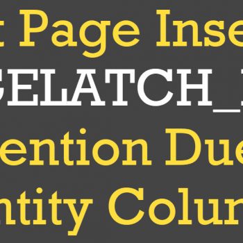 Last Page Insert