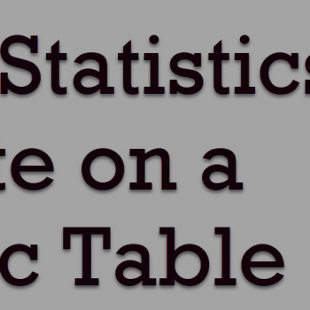 Disable Statistics