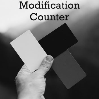 Statistics Modification Counter