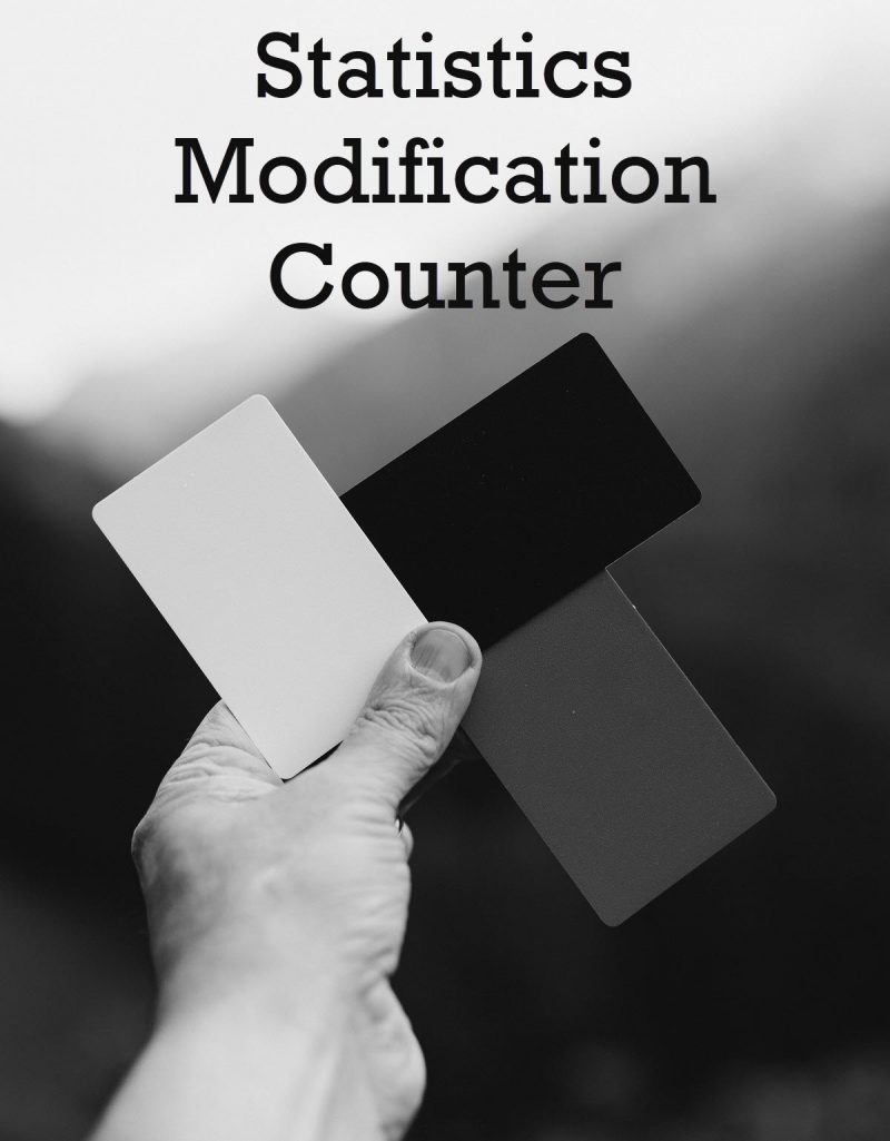 SQL SERVER - Statistics Modification Counter - sys.dm_db_stats_properties StatisticsModificationCounter-800x1025 