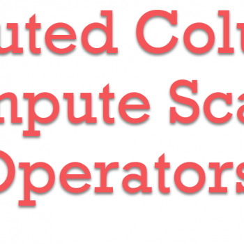 Compute Scalar Operators