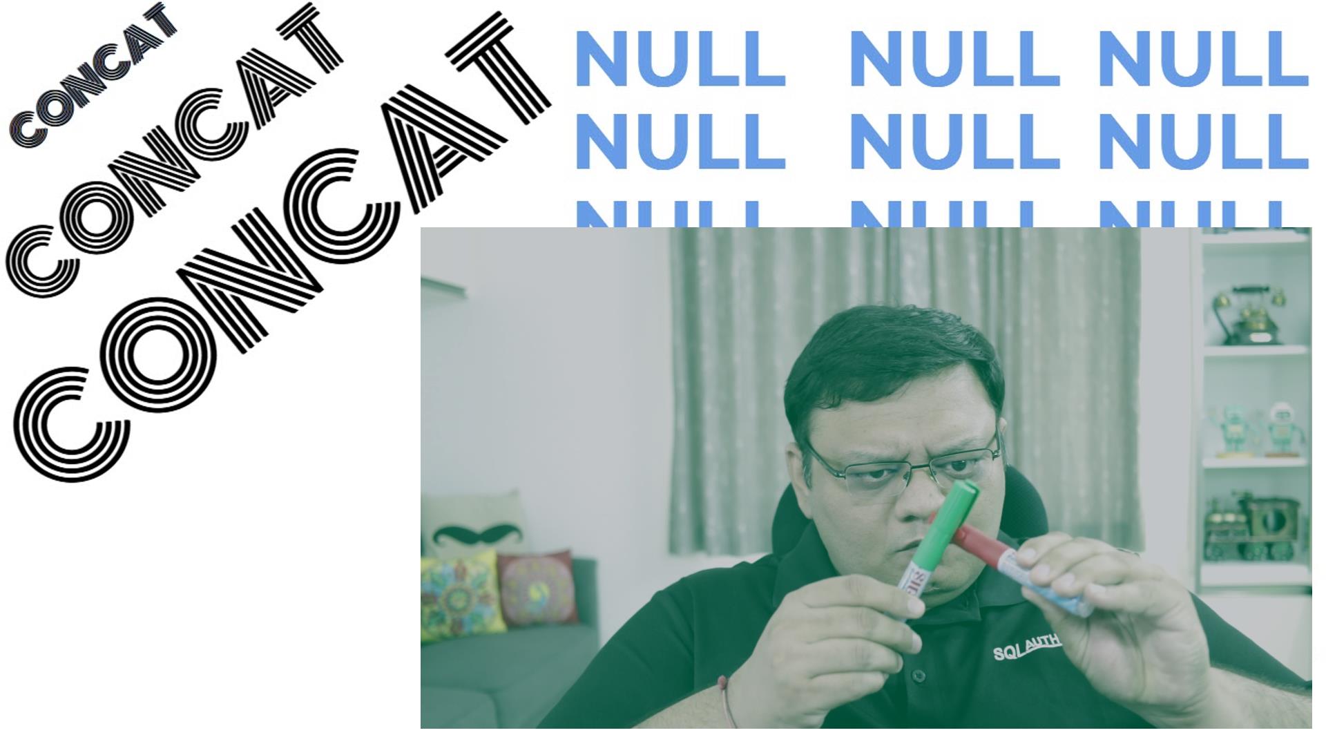 CONCAT and NULL