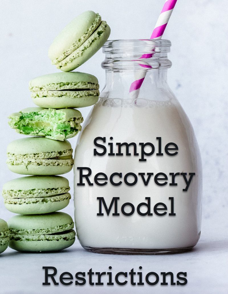 SQL SERVER - Simple Recovery Model and Restrictions SimpleRecovery-800x1031 