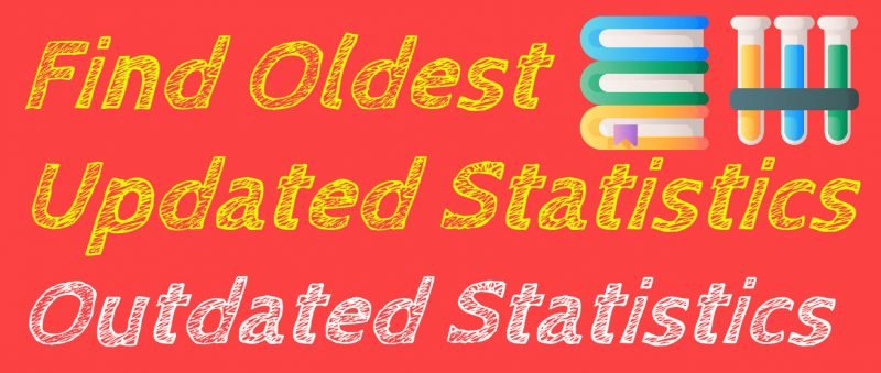 SQL SERVER - Find Oldest Updated Statistics - Outdated Statistics OutdatedStatistics1-800x339 