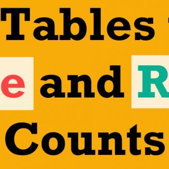 row counts