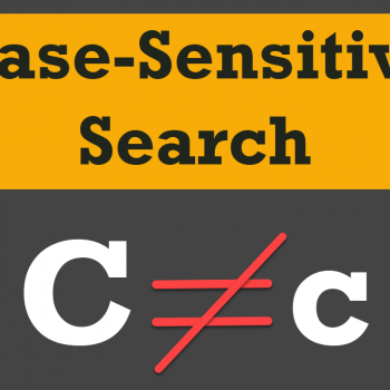 case-sensitive