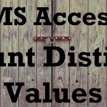 Count Distinct Values