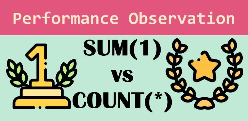 SQL SERVER - SUM(1) vs COUNT(*) - Performance Observation PerformanceObservation-800x391 