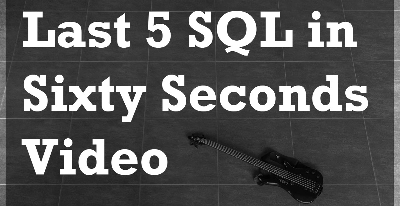 last 5 SQL