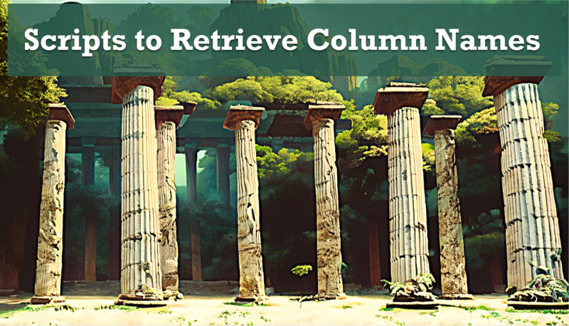 SQL SERVER - Scripts to Retrieve Column Names columnnames-800x458 